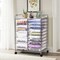 Rolling Storage Cart 15 Drawer Organizer With Wheels Craft Office Supply Organizer Steel Frame Multicolor Drawers